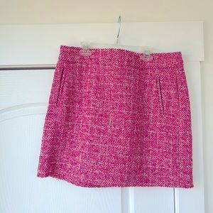 Banana Republic tweed pink skirt